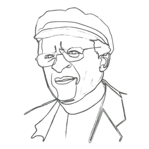 Illustration of Desmond Tutu: an example for an Enneagram Type 2 personality