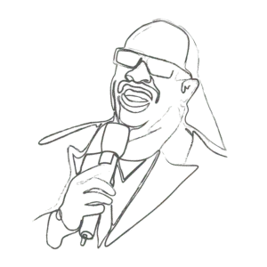 Illustration of Stevie Wonder: an example for an Enneagram Type 2 personality