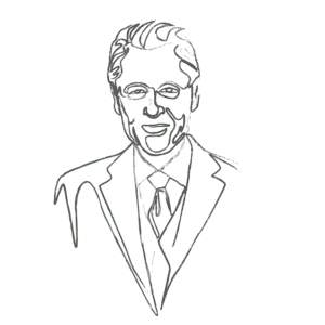 Illustration of Bill Clinton: an example for an Enneagram Type 3 personality