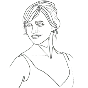 Illustration of Cameron Diaz: an example for an Enneagram Type 7 personality