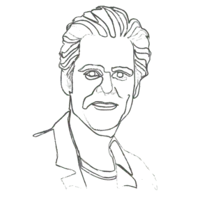 Illustration of Jim Carrey: an example for an Enneagram Type 7 personality